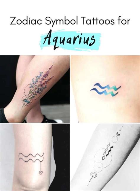 100 Meaningful Aquarius Tattoos for Men and Women。